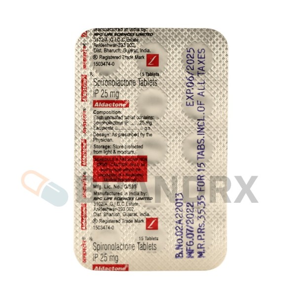 Aldactone 25 mg RPG Life Sciences Ltd.